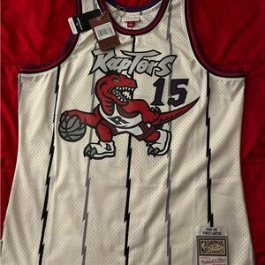 Mitchell & Ness Raptors Jersey with Silver and Black Accents